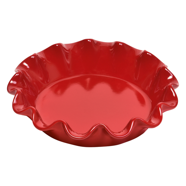 emile henry ceramic ruffled pie dish