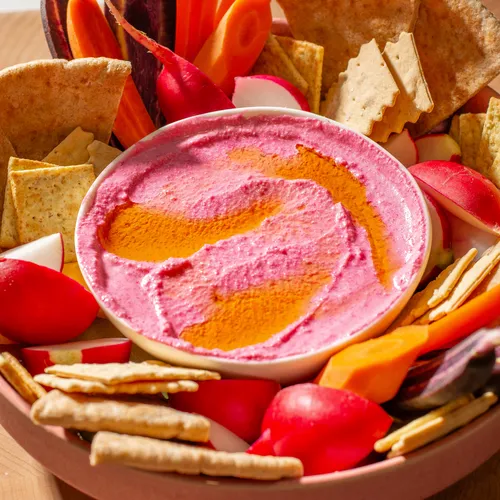 Beet Whipped Feta Dip