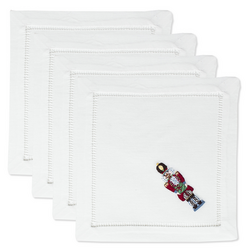 Henry Handwork Nutcracker Cocktail Napkins, Set of 4