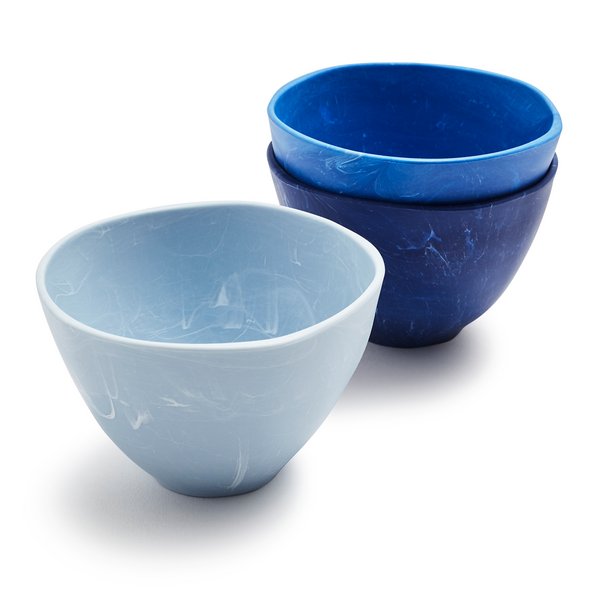 Sea Glass Dip Bowls, Set of 3