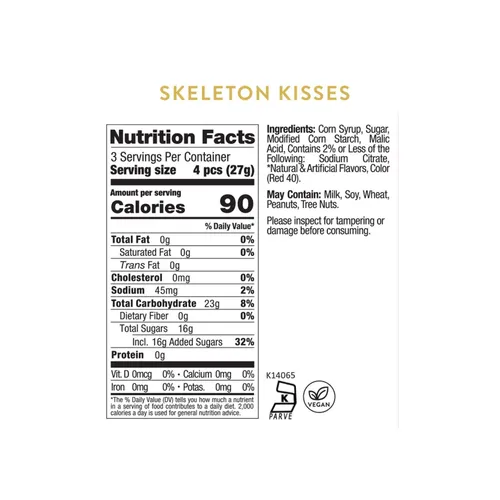Sugarfina Skeleton Kisses Gummies, Set of 4