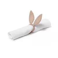 WINGFISH Easter Bunny Napkin Rings Set Of 12 Handmade Cute Rabbit Ear