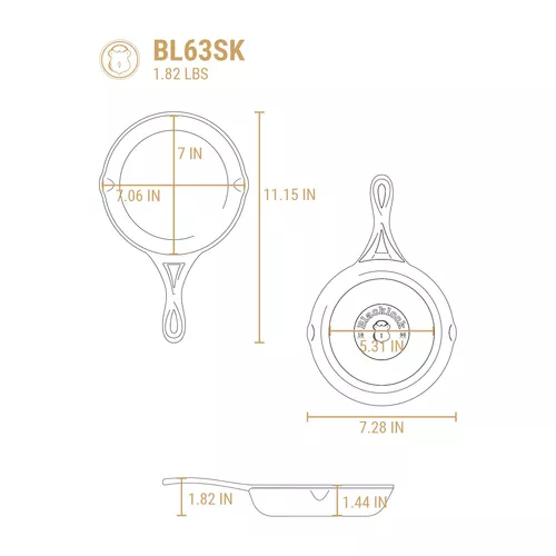 Lodge Blacklock Cast Iron Skillet