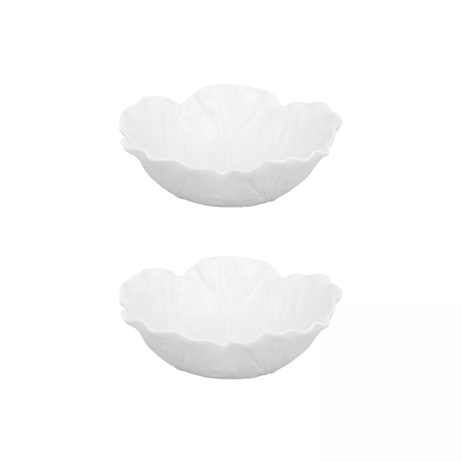 Bordallo Pinheiro Cabbage Salad Bowl, Set of 2