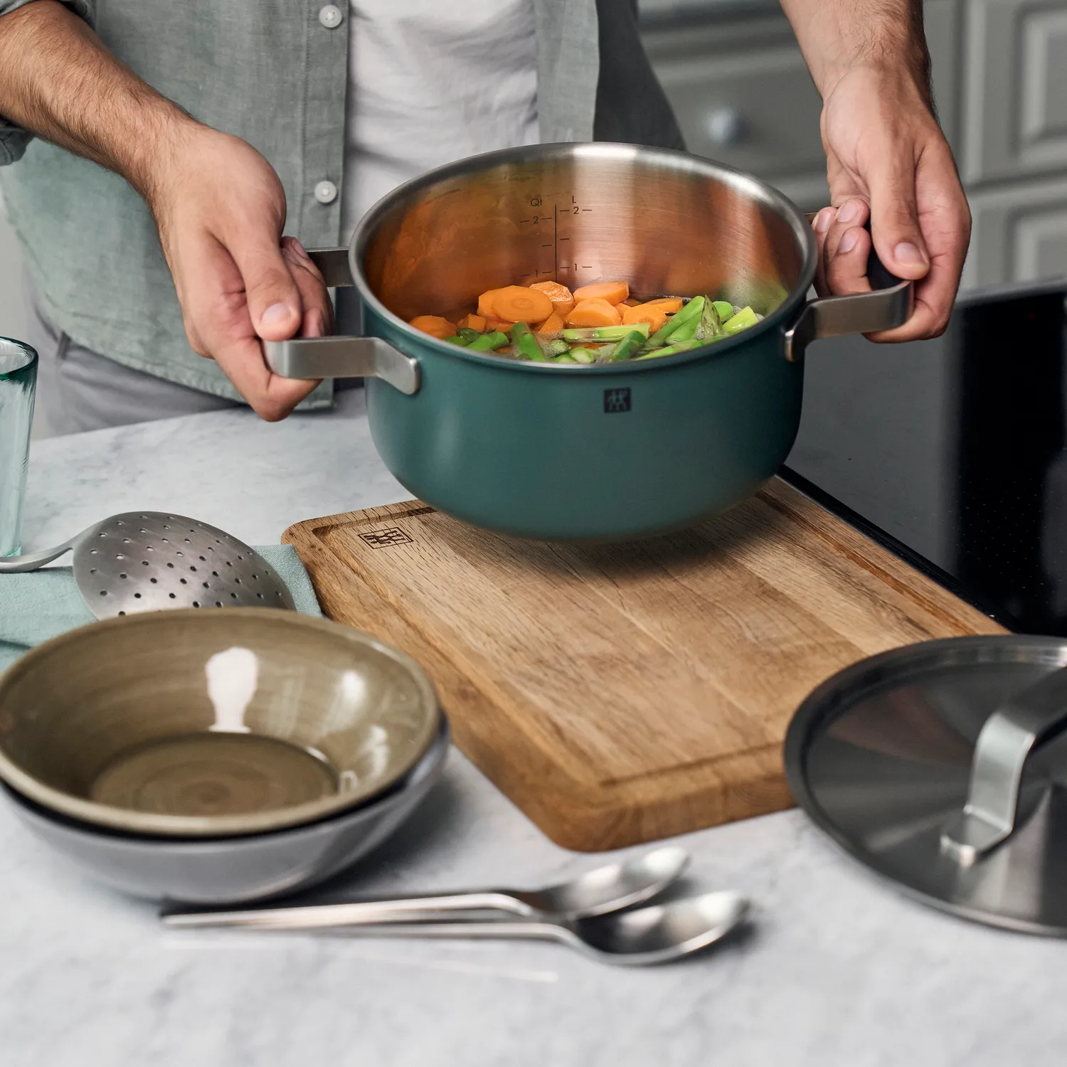 Zwilling Pure Stainless Steel 6-Piece Cookware Set