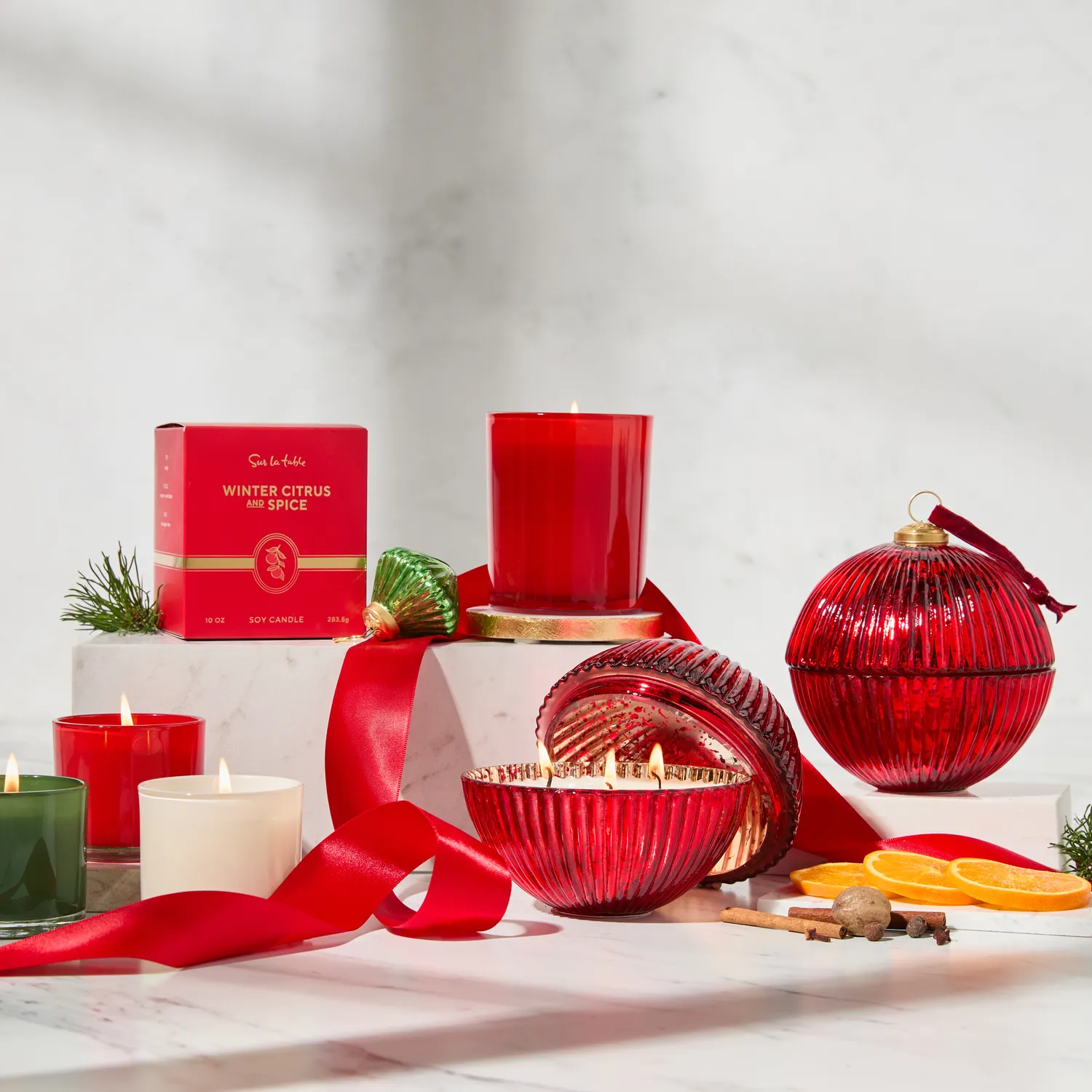 Sur La Table Spiced Winter Citrus Candle