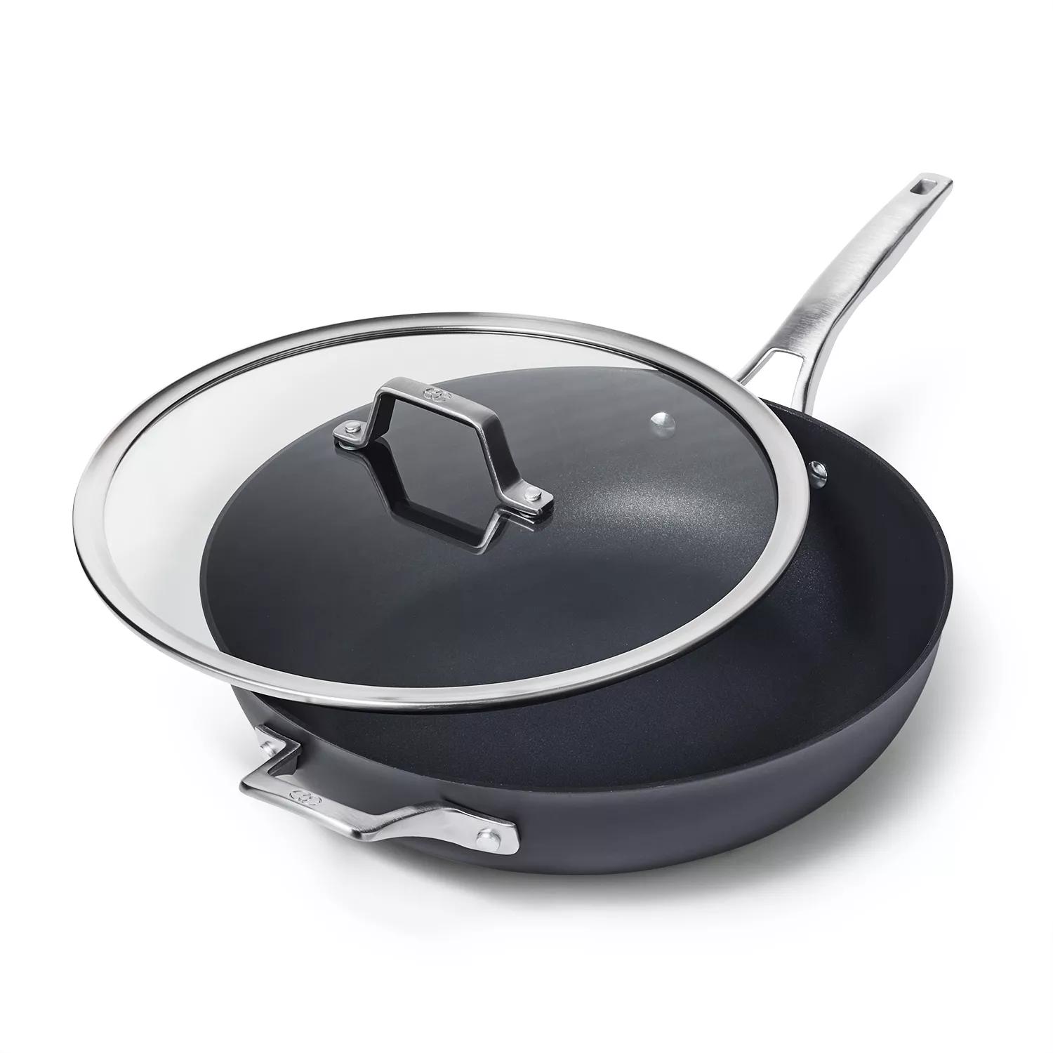 Premier™ Hard-Anodized Nonstick 12-Inch Frying Pan with Lid