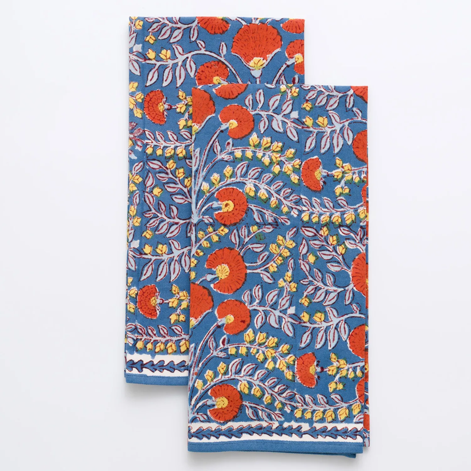 Pomegranate Cactus Flower Towels, Set of 2