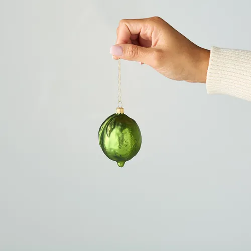 Sur La Table Citrus Glass Ornaments, Set of 3