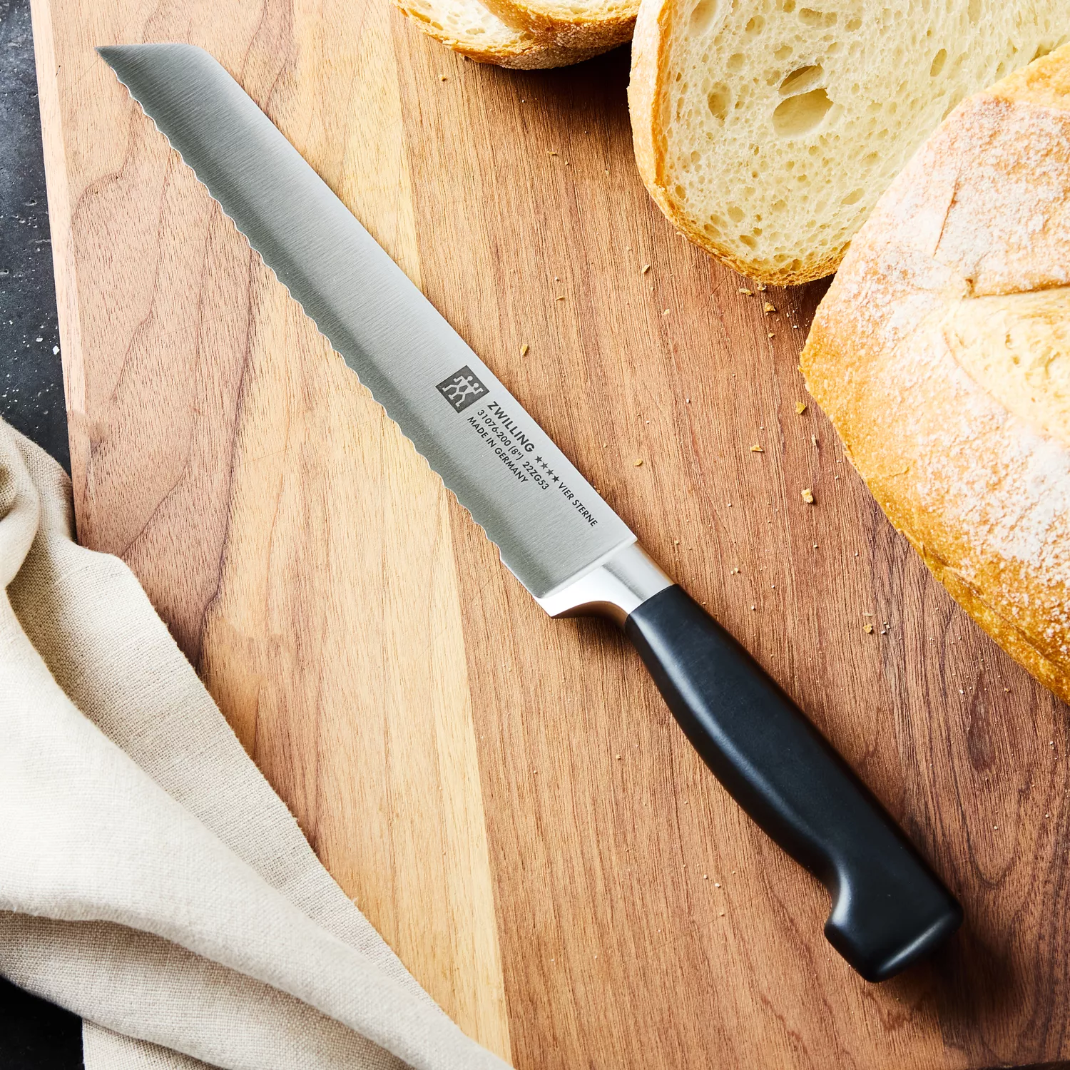 Zwilling J.A. Henckels Four Star Bread Knife, 8&#34;