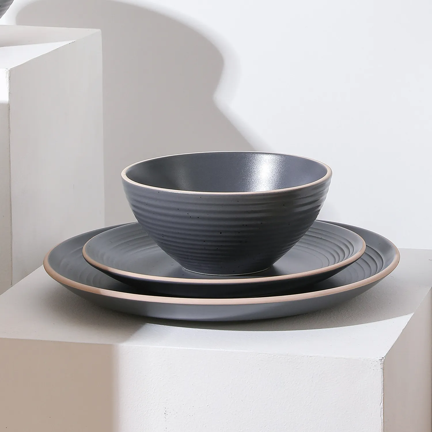 Stone Lain Lauren Stoneware 16-Piece Dinnerware Set