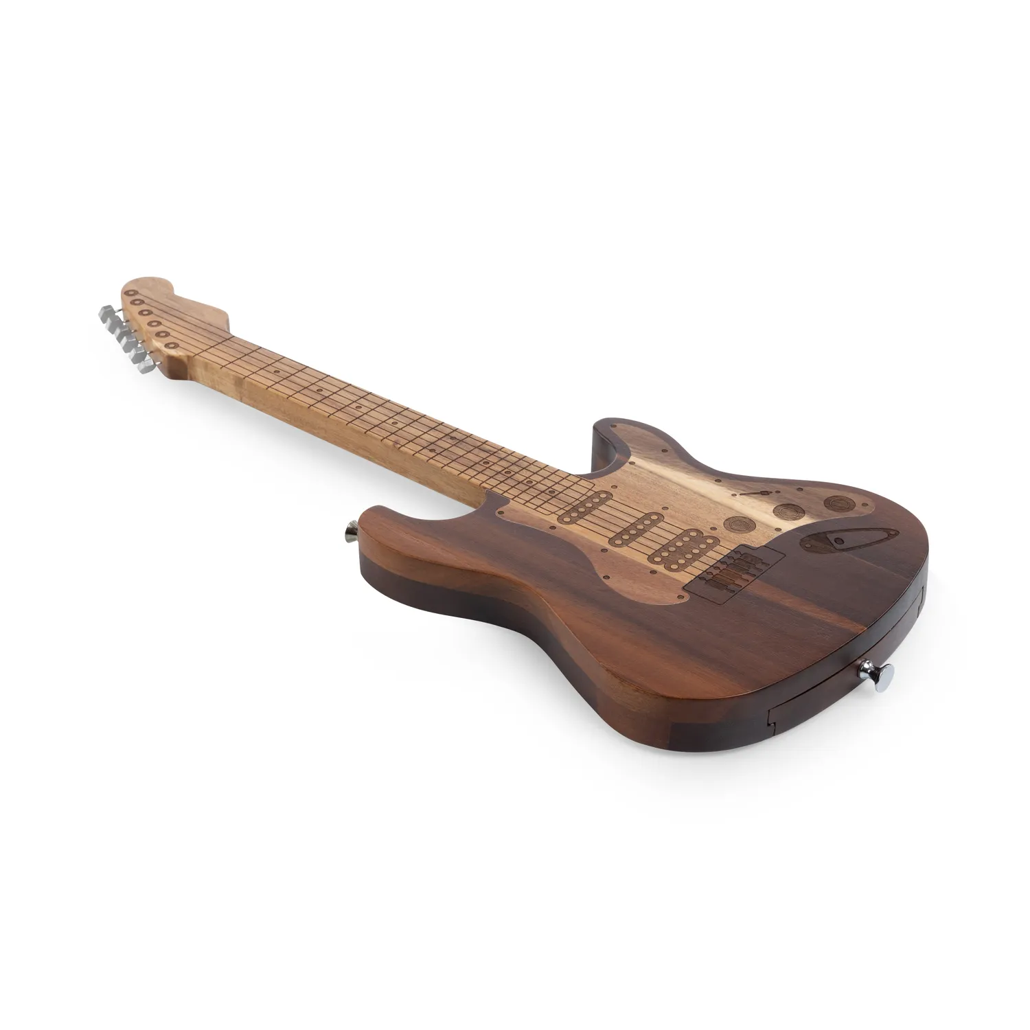 Picnic Time Guitar Legend Acacia Cheese Board & Tools Set