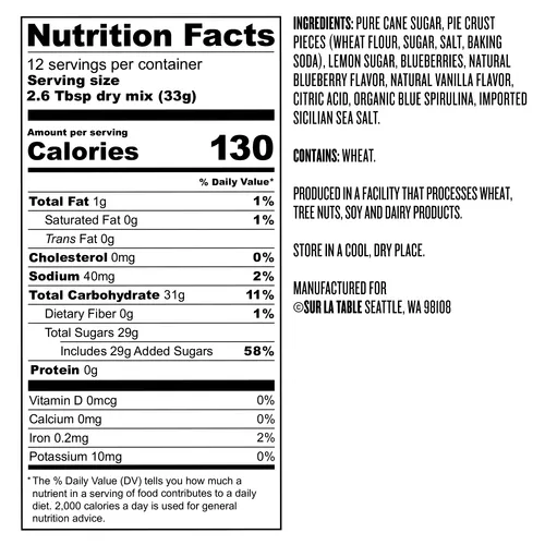 Sur La Table Blueberry Cobbler Ice Cream Starter