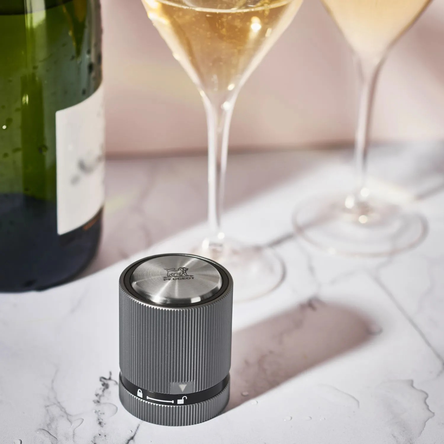 Peugeot Line Champagne Bottle Stopper