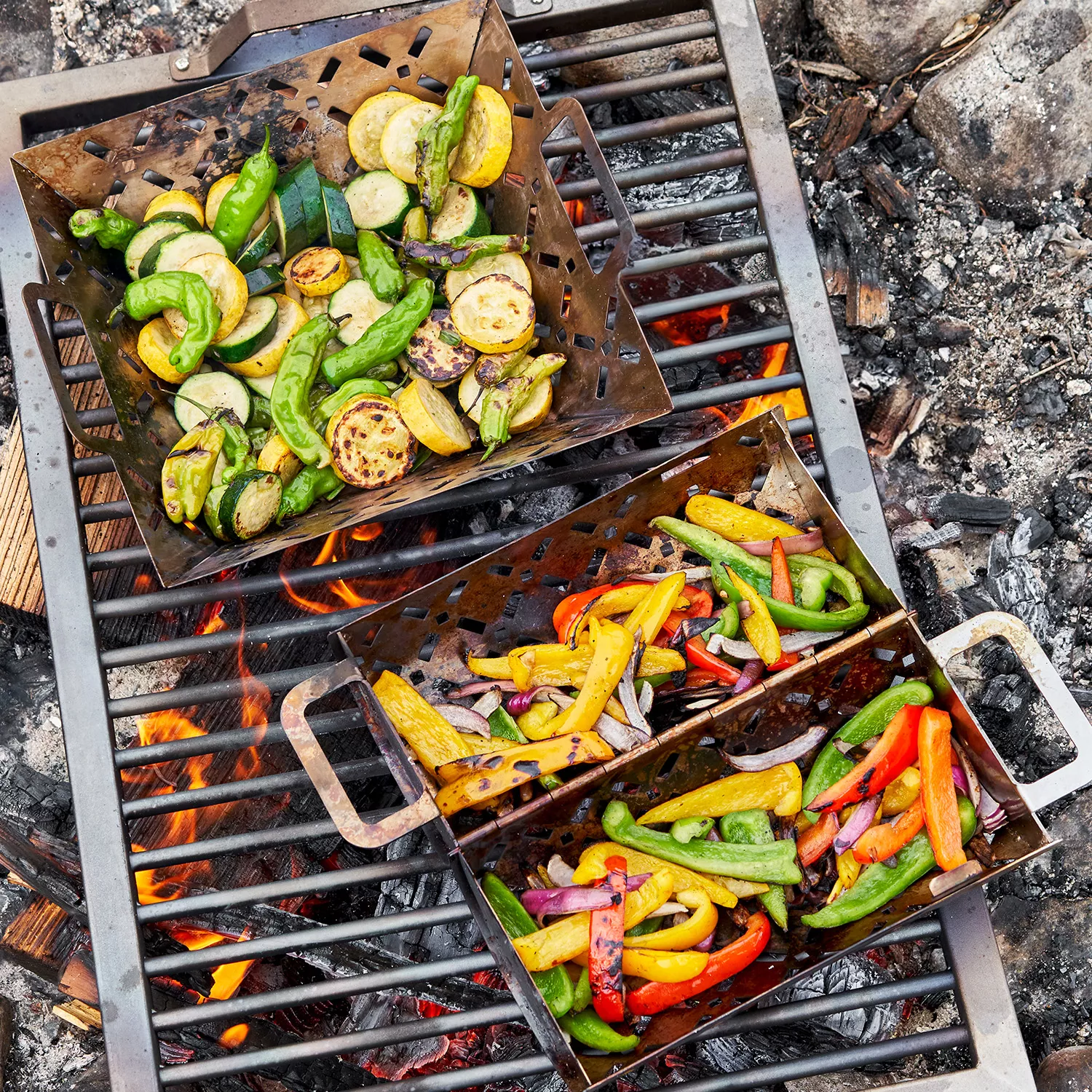 Sur La Table Stainless Steel Rolling Grill Basket Sur La Table