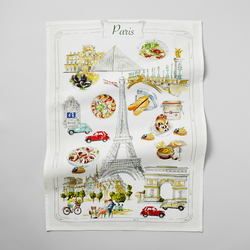 Sur La Table France Map Kitchen Towel I purchased this to create a "Paris" themed gift basket