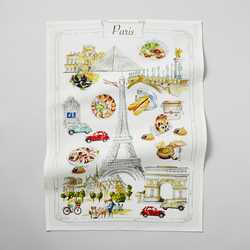 Sur La Table France Map Kitchen Towel 