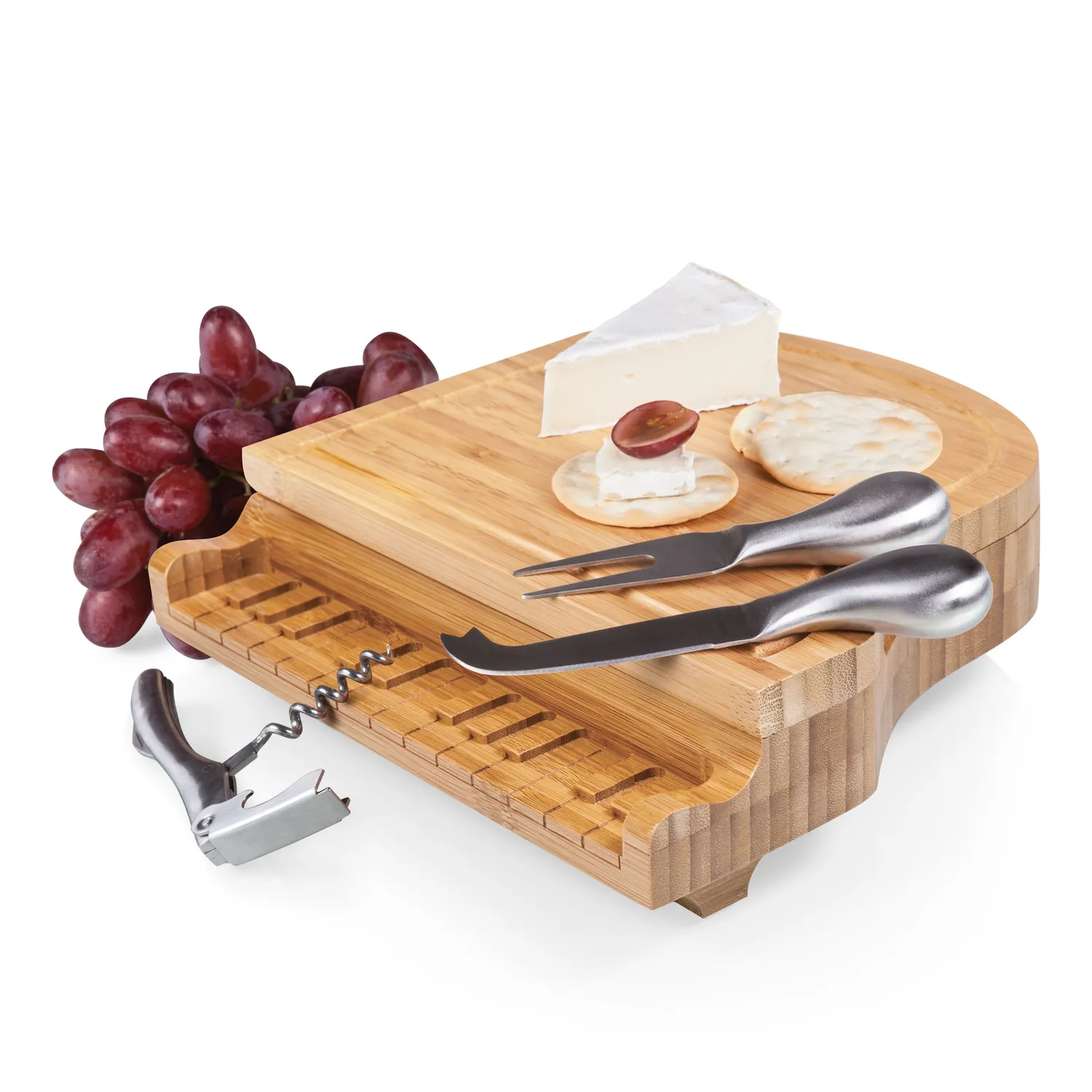 Picnic Time Piano Cheese Cutting Board & Tools Set