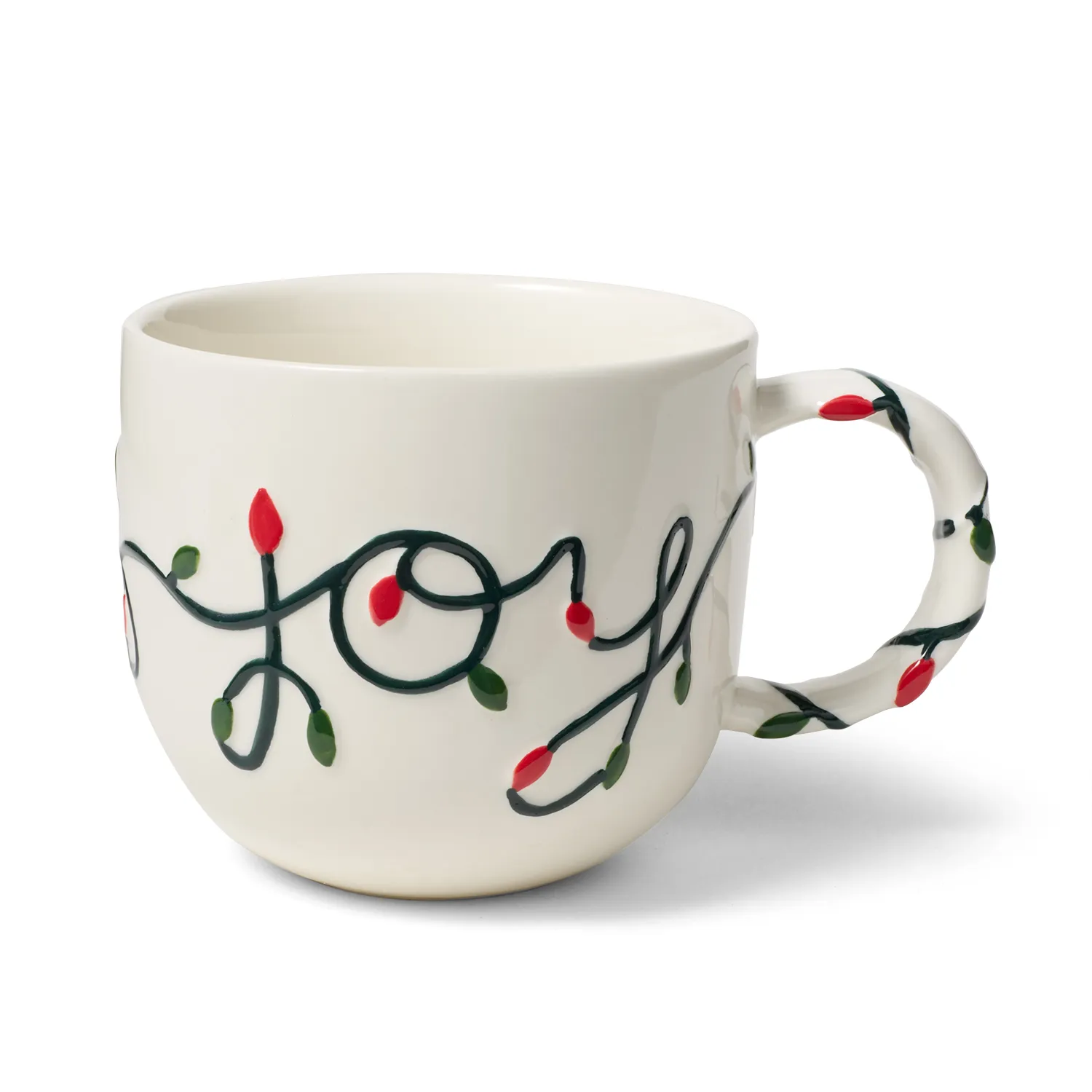 Sur La Table Christmas Embossed Holiday Mug 