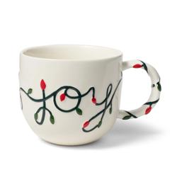 Sur La Table Christmas Embossed Holiday Mug 