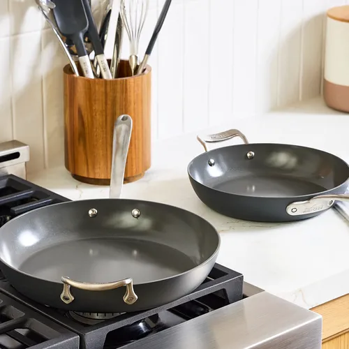 All-Clad HA1 Ceramic Nonstick Set of 2 Skillets, 10.5" & 12"