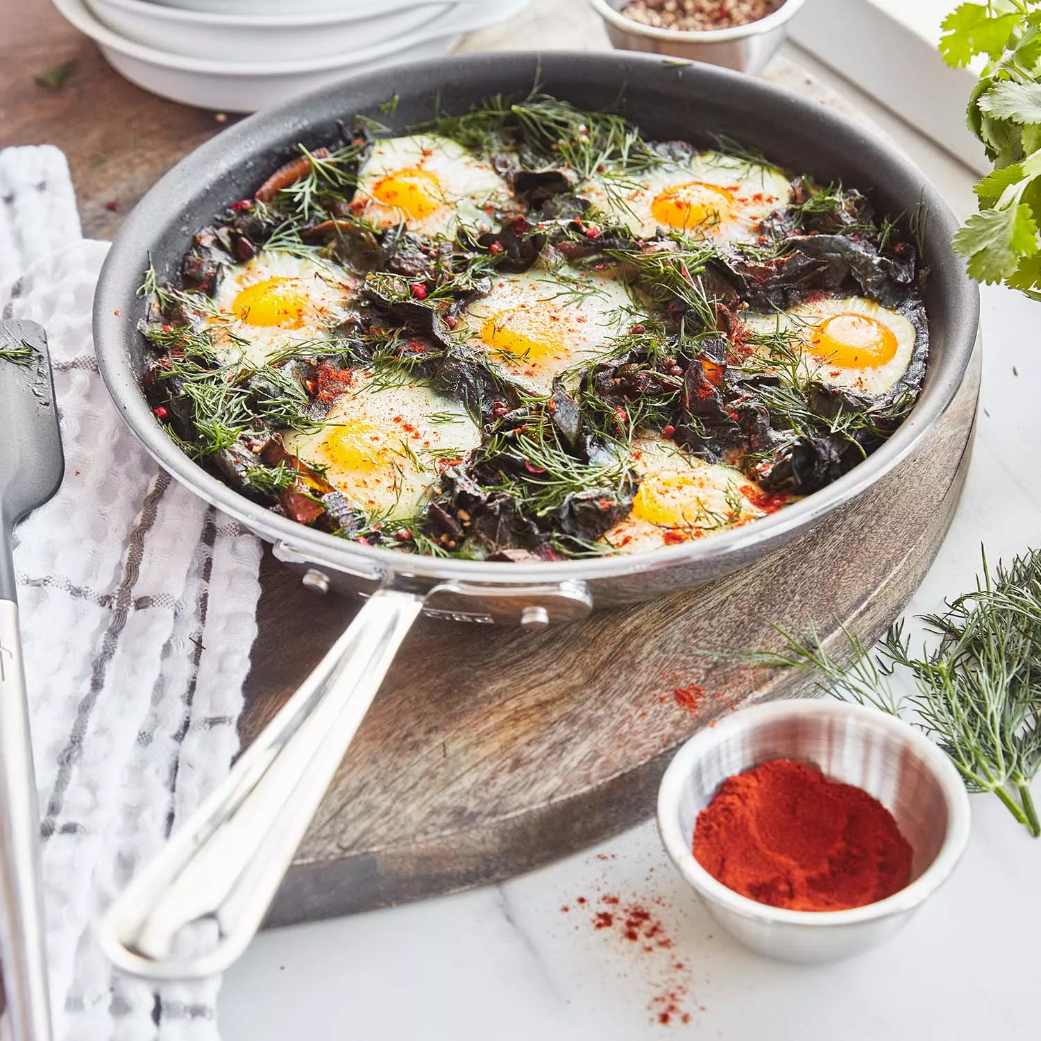 All-Clad D3 Stainless Steel Nonstick 10&#34; Skillet with Spatula