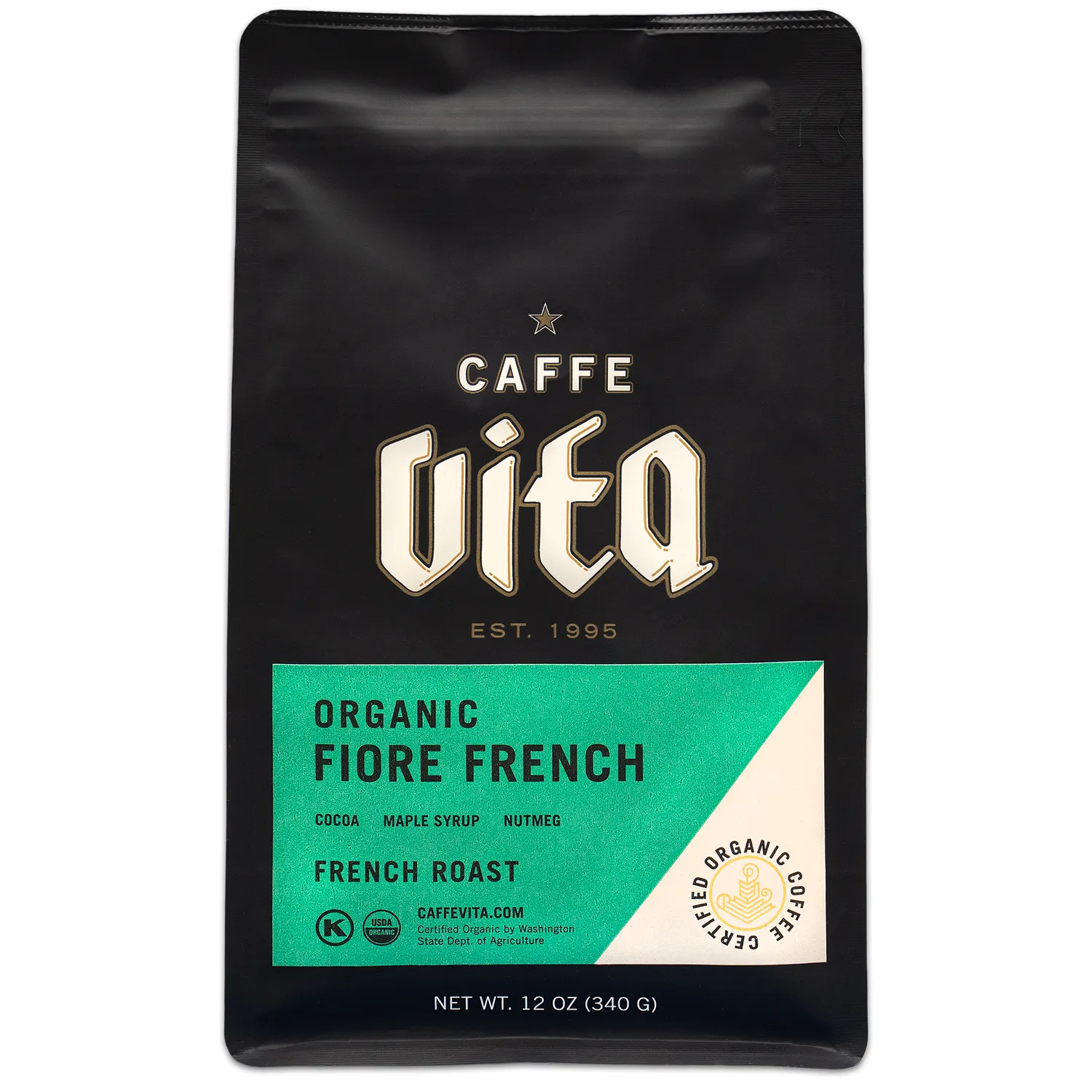 Caffe Vita Organic Fiore French Roast Coffee