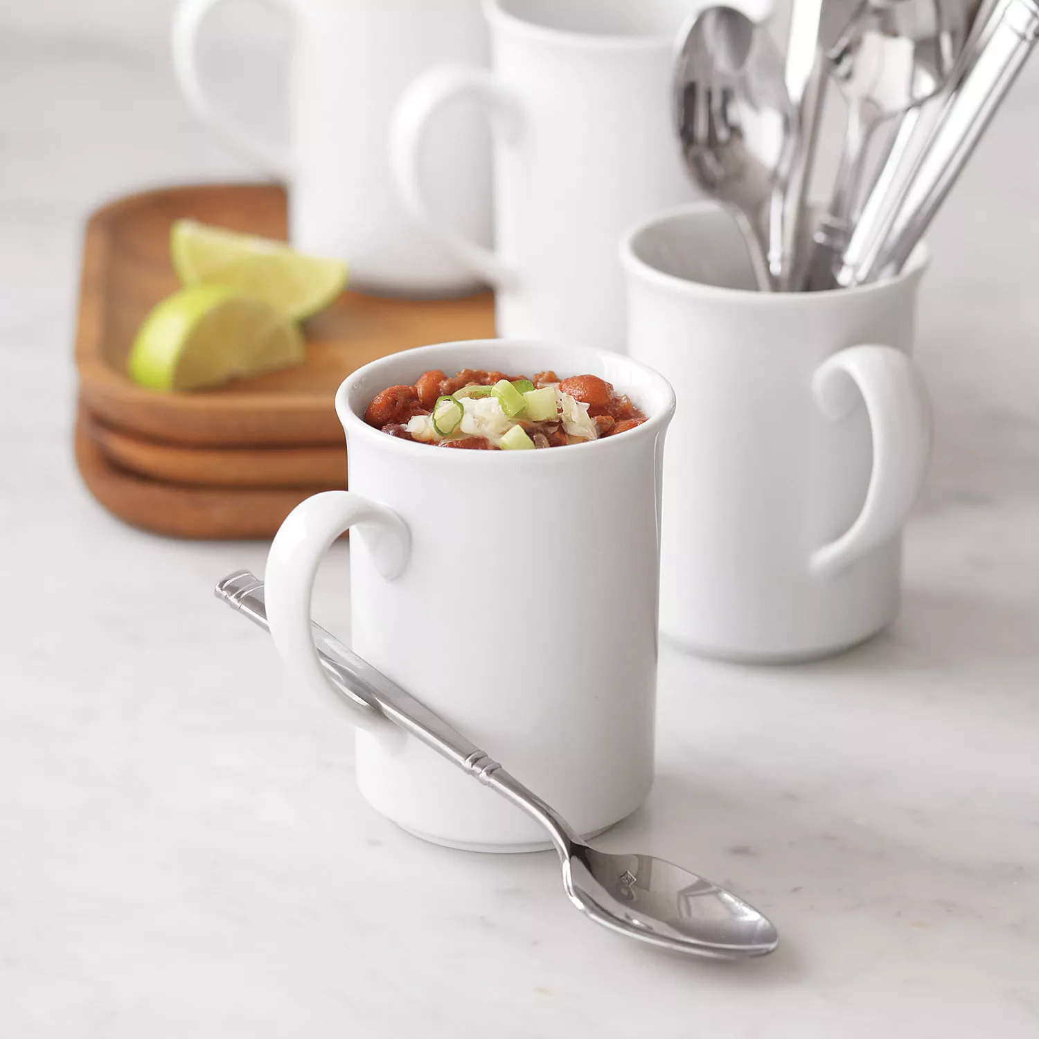 Stackable Porcelain Cappuccino Cup & Saucer 9 Pc Set