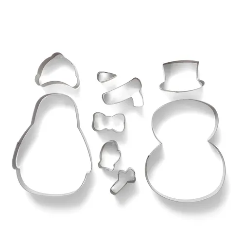 Sur la table Snowperson & Penguin Cookie Cutter Kit