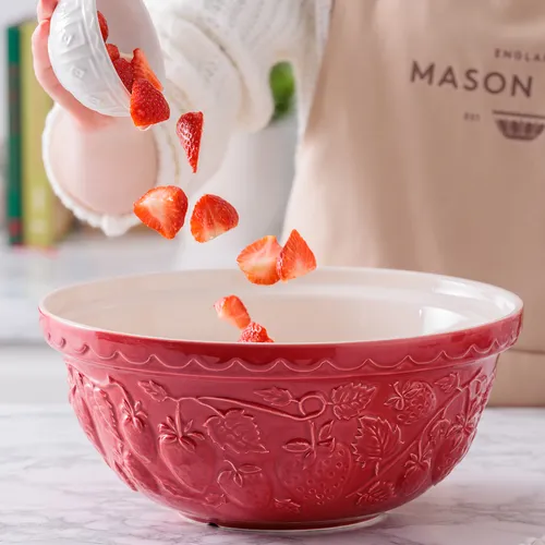 Mason Cash Strawberry Mixing Bowl, 4.25 qt.
