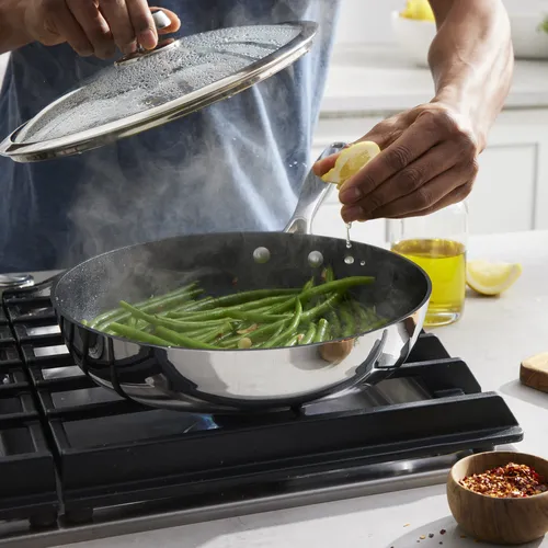 Scanpan CSP+ Sauté Pan with Lid, 3 qt.