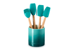 Le Creuset Peche 5-Piece Crock & Tool Set