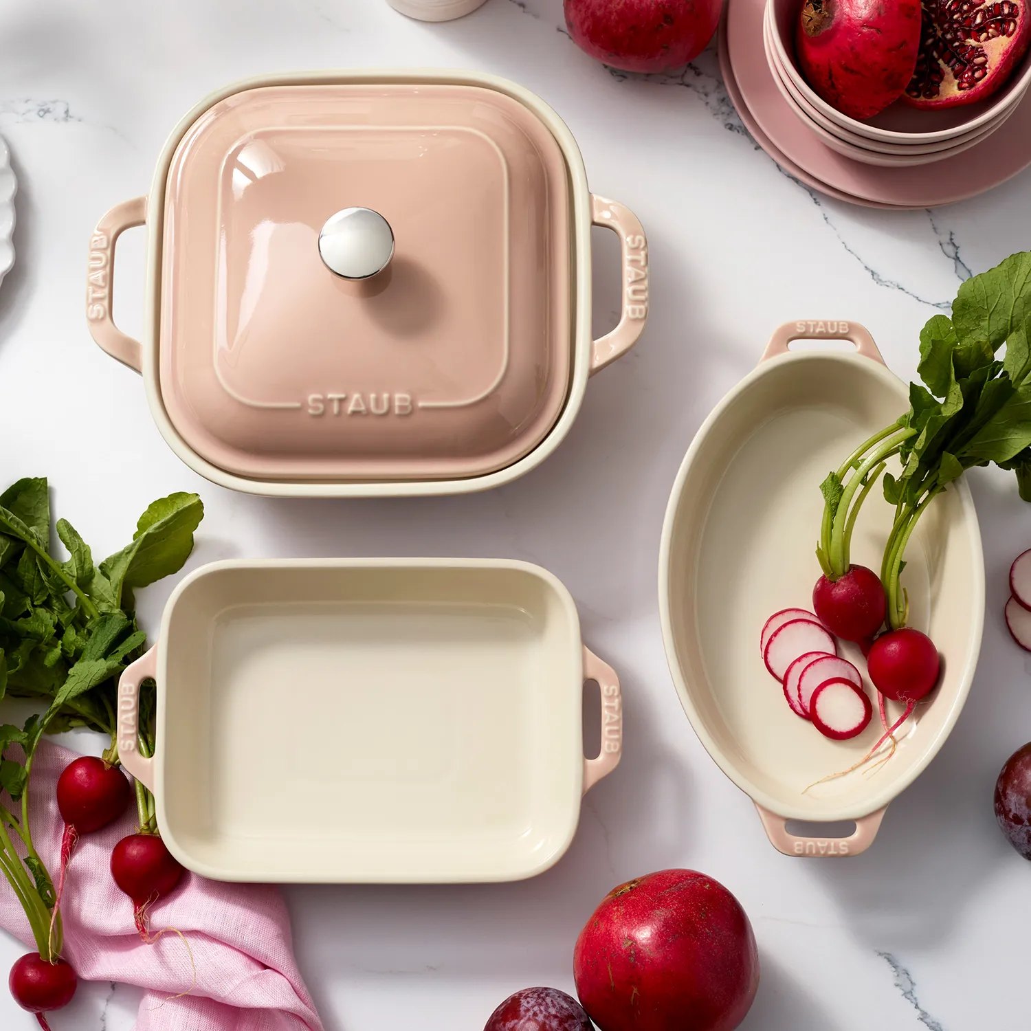 Staub Stoneware 4-Piece Baking Dish Set