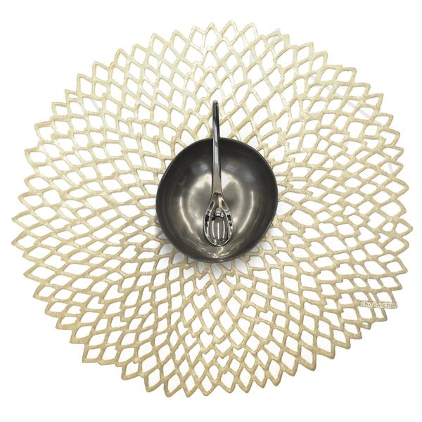 Chilewich Pressed Dahlia Placemat, 14" - thumbnail 5