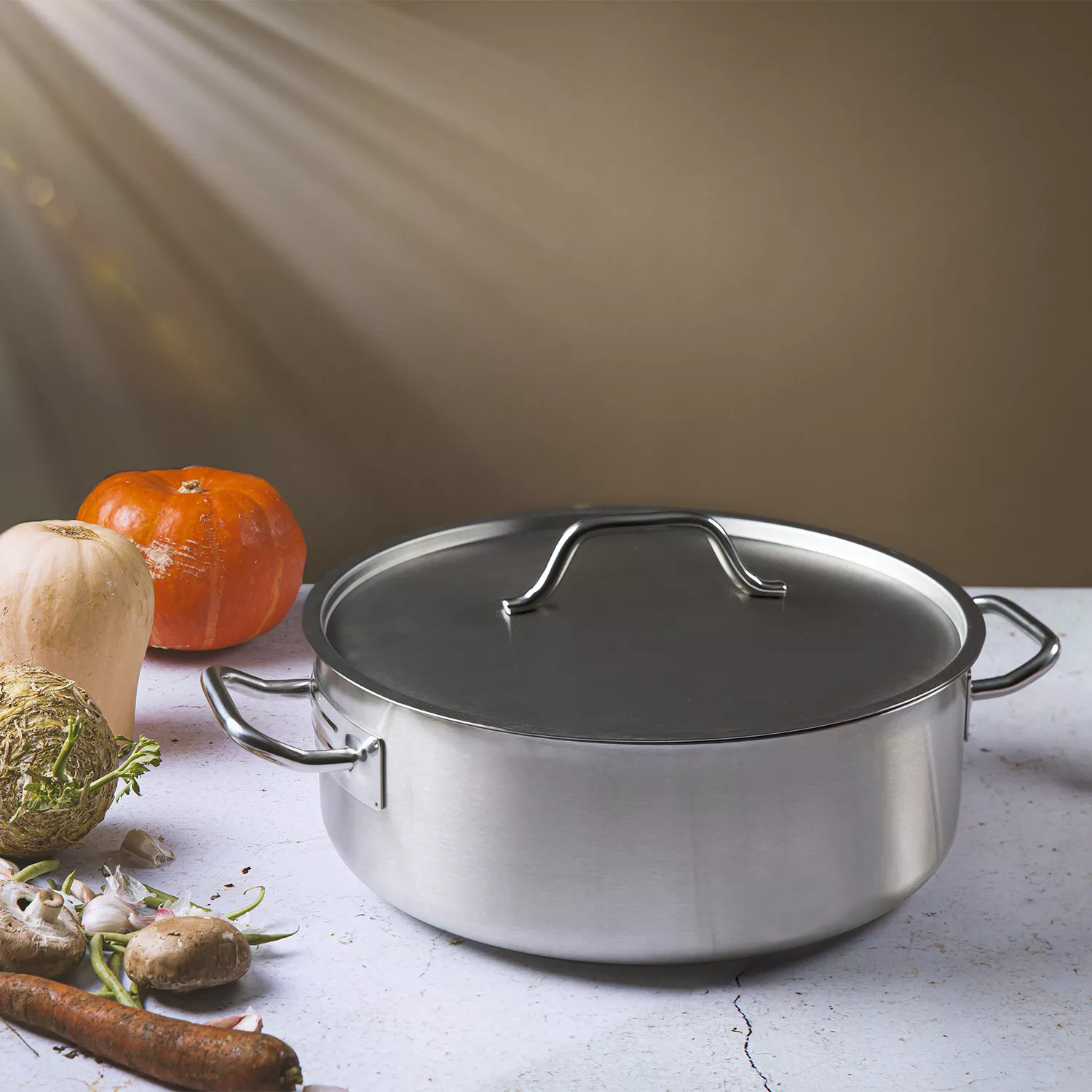 Cristel Stainless Steel Rondeau with Lid