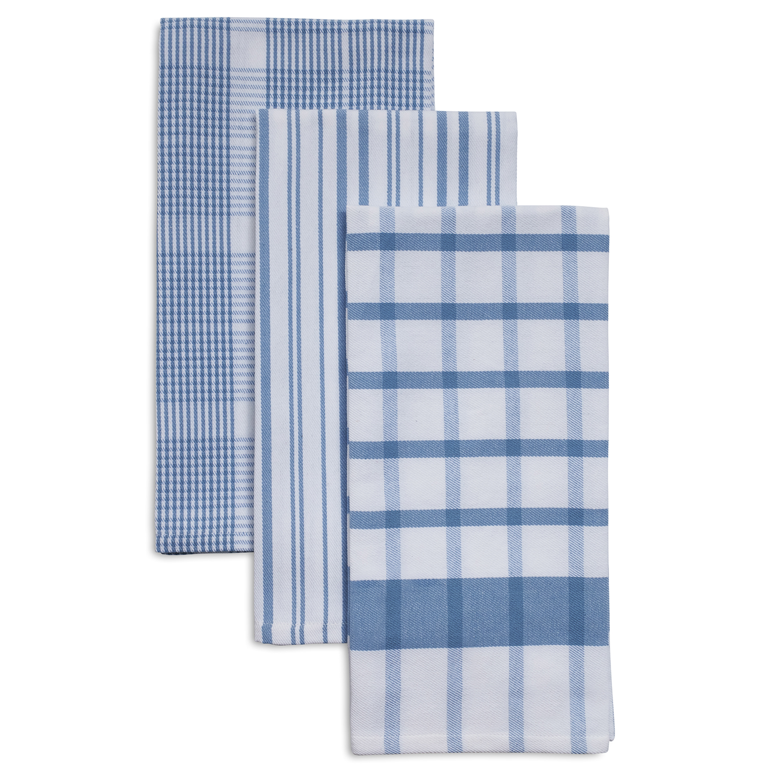 Sur La Table Assorted Twill Kitchen Towels, Set of 3
