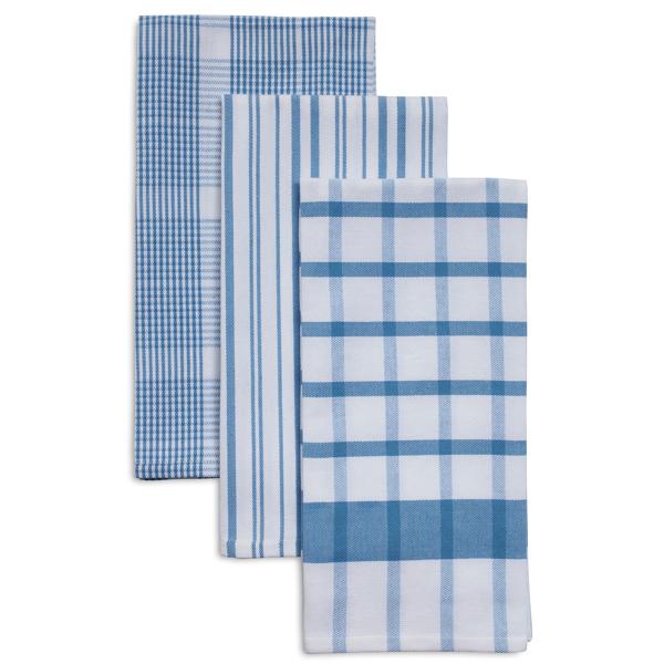 Sur La Table Assorted Twill Kitchen Towels, Set of 3