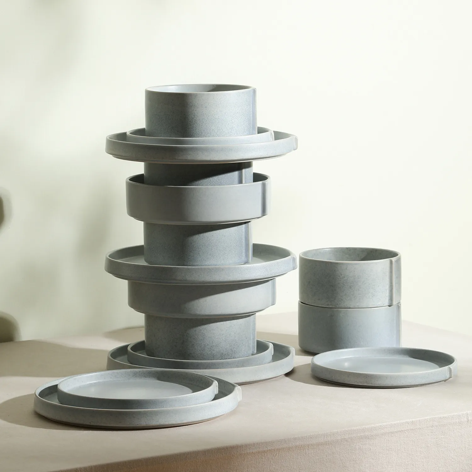 Stone Lain Bao Stoneware 12-Piece Dinnerware Set