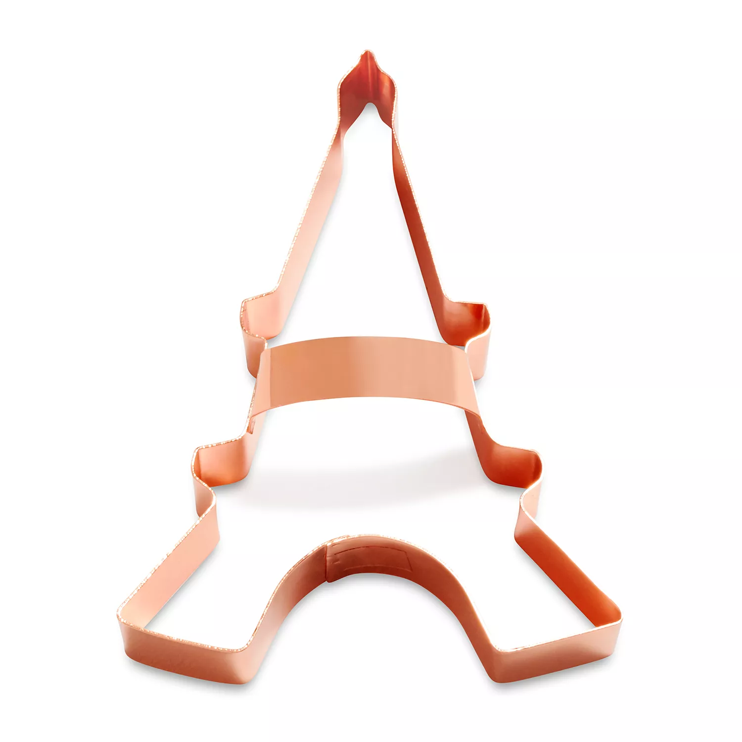 Sur La Table Copper-Plated Eiffel Tower Cookie Cutter with Handle, 4&#34;