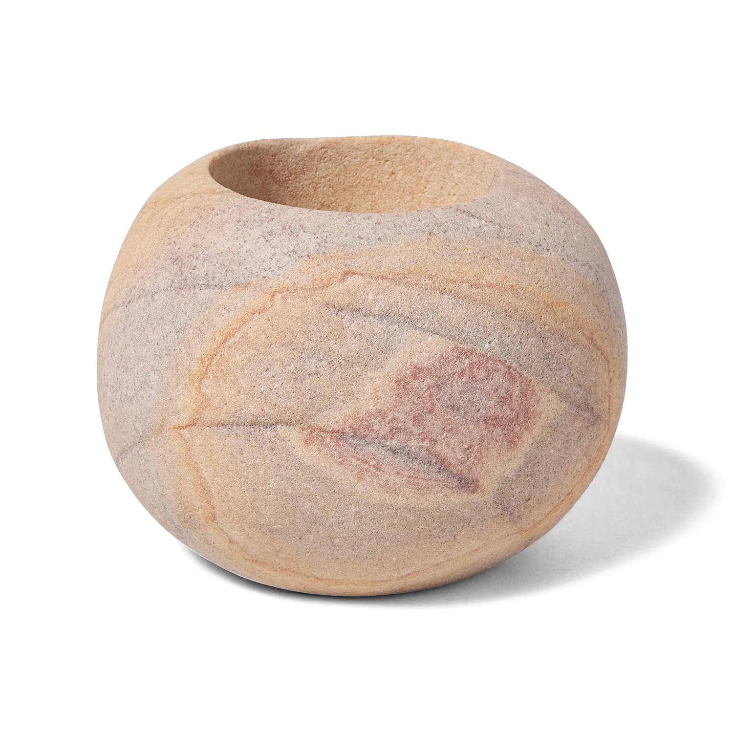 Be Home Reversible Taper & Tea Light Rainbow Sandstone Holder