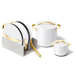 Caraway Ceramic Nonstick Cookware+ 7-Piece Set with Bonus Storage