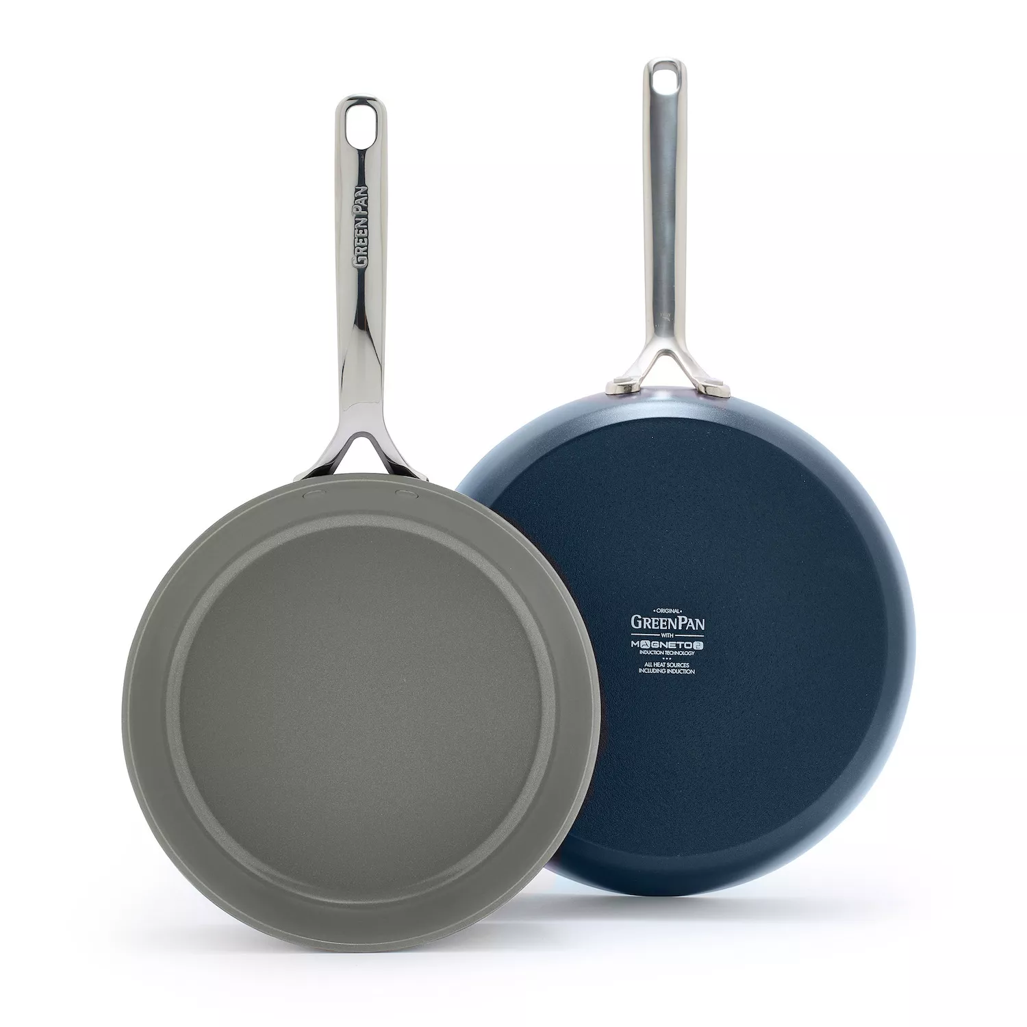 GreenPan Navy Ceramic Non-Stick 5 Mini Round Egg Pan + Reviews