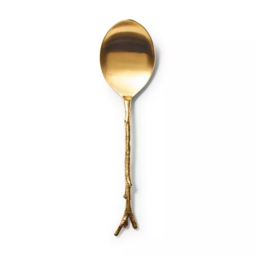 Sur La Table Gold Twig Serving Spoon