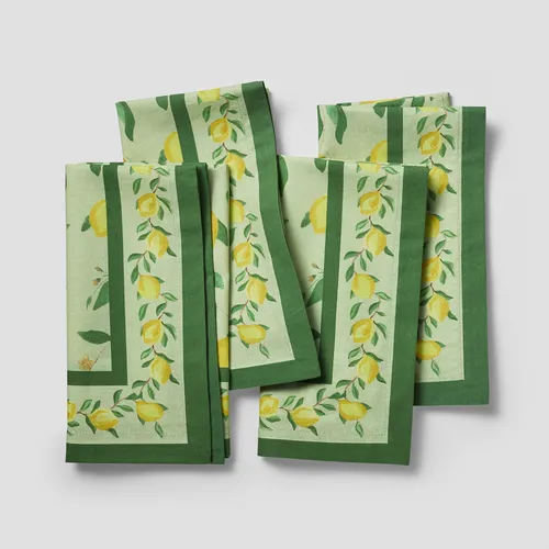 Sur La Table Citrus Bloom Napkins, Set of 4