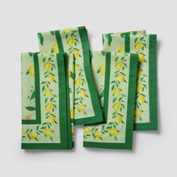 Sur La Table Citrus Bloom Napkins, Set of 4