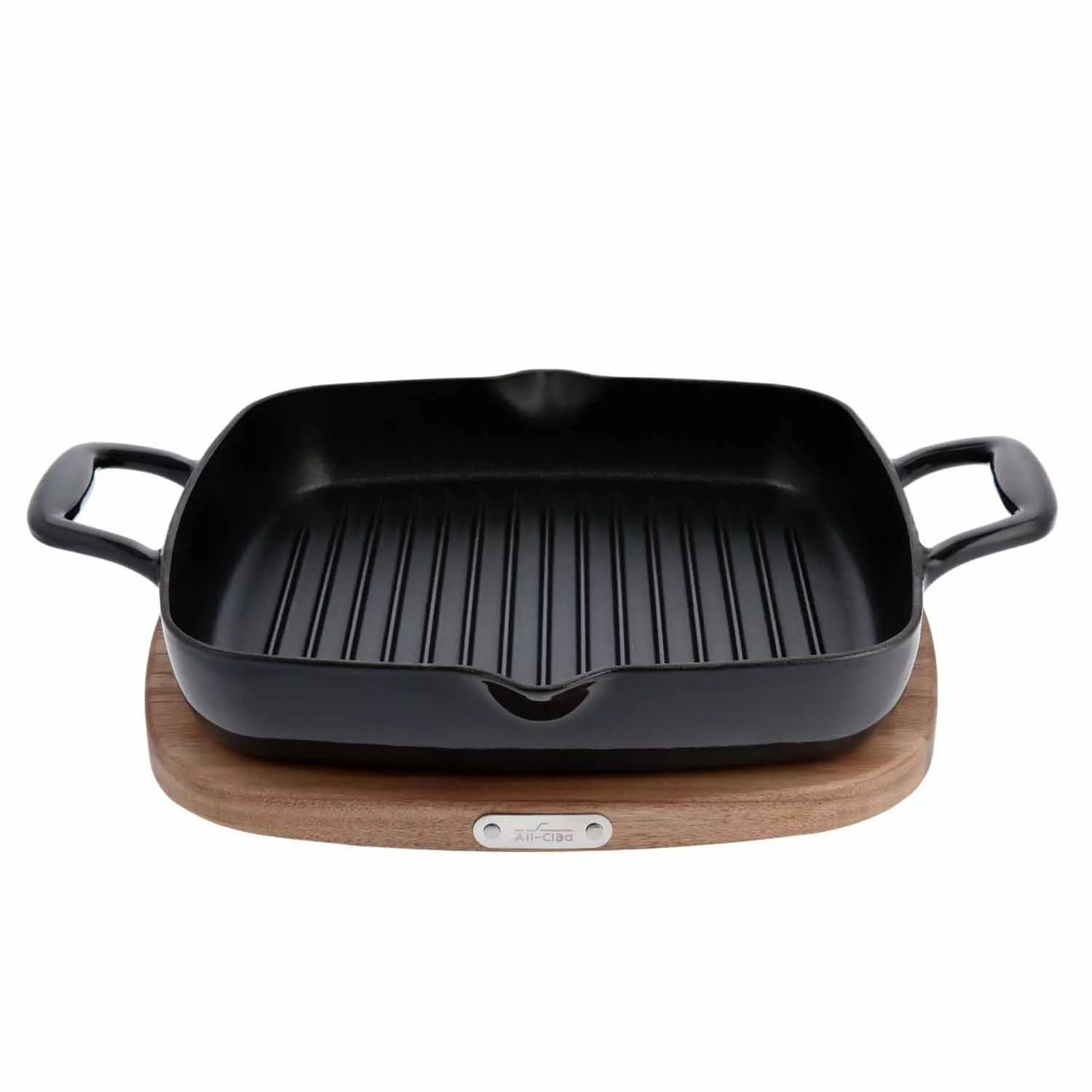 All-Clad HA1 Hard-Anodized Non-Stick 11 Square Grill + Reviews