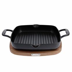 All-Clad Cast Iron Square Grill, 11" I love cooking with cast iron and this piece cooks evenly and with perfection every time! 