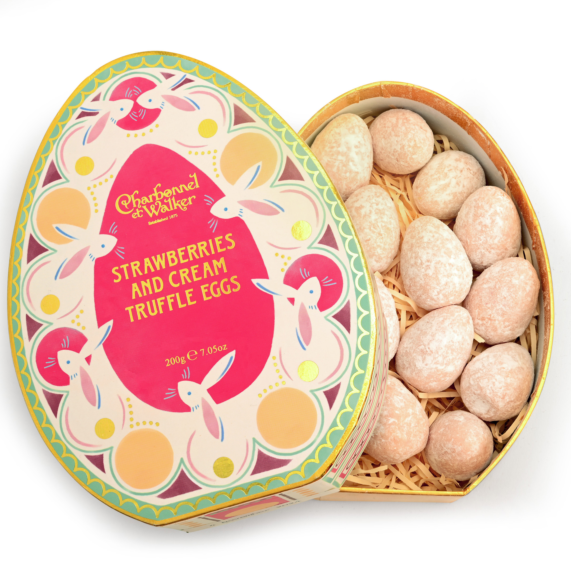 Charbonnel et Walker Strawberries & Cream Egg Shaped Truffles