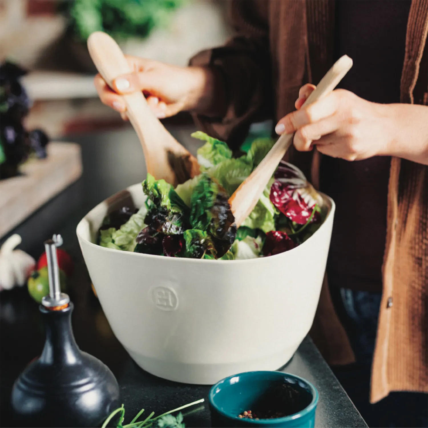 Emile Henry Salad Bowl, 10 in.