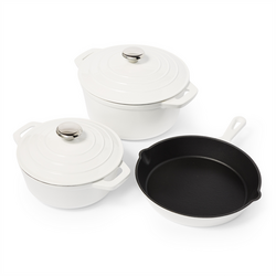 Sur La Table Enameled Cast Iron 5-Piece Set I love my new Cast Iron cookware